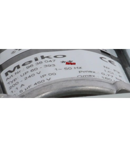 Pompe de cyclage electropompe Meiko UP60-393 1HP lave-vaisselle Meiko 9517934
