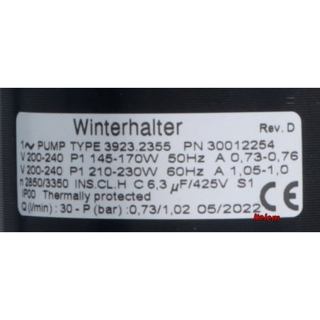 Pompe de cyclage FIR 3923DX lave-vaisselle Winterhalter 3923.2355