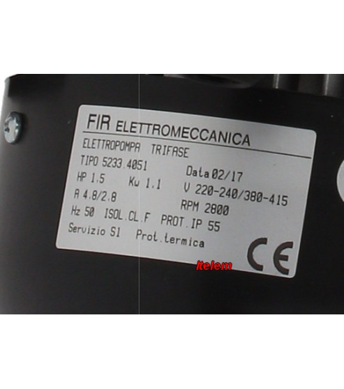 Pompe de cyclage FIR 5233DX lave-vaisselle Comenda 100797