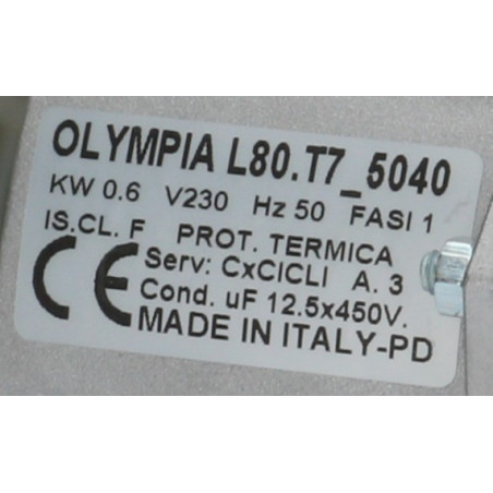 Pompe de cyclage Olympia L80.T7_5040 lave-vaisselle Elframo Komel