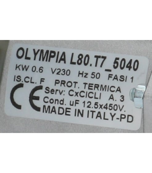 Pompe de cyclage Olympia L80.T7_5040 lave-vaisselle Elframo Komel