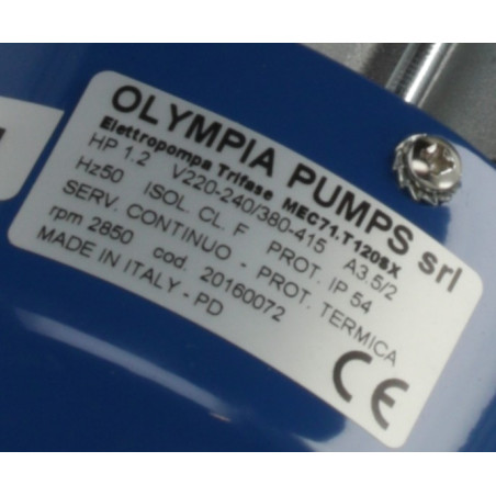 Pompe de cyclage Olympia MEC71.T120SX Elframo Komel