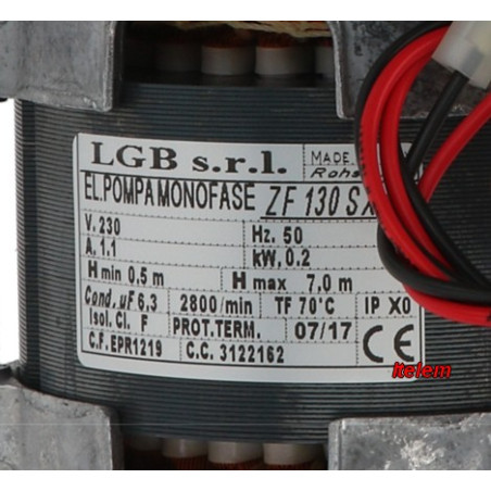 Pompe de cyclage LGB ZF130SX lave-vaisselle Mach