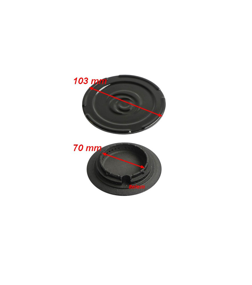 Chapeau bruleur table cuisson Mijorose Rosieres 93752400