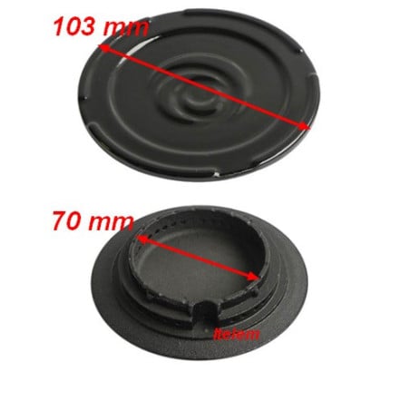 Chapeau bruleur table cuisson Mijorose Rosieres 93752400