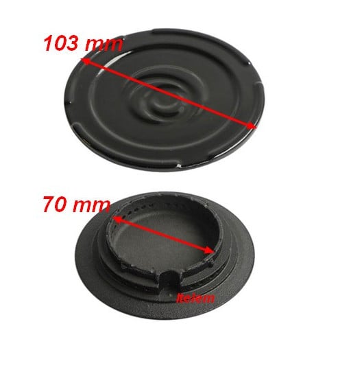 Chapeau bruleur table cuisson Mijorose Rosieres 93752400