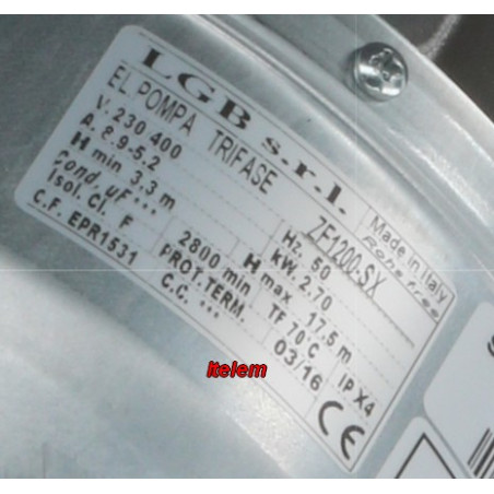 Pompe de cyclage LGB ZF1200SX