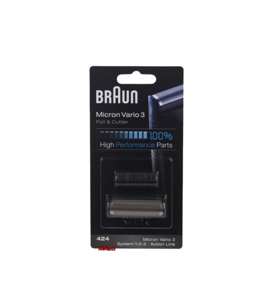 Kit grille et couteau rasoir Braun Combipack 424 81416568