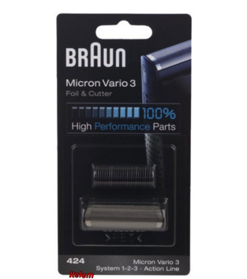 Kit grille et couteau rasoir Braun Combipack 424 81416568