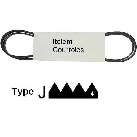 Courroie 1217 J4 lave-linge Zanussi 1240211001