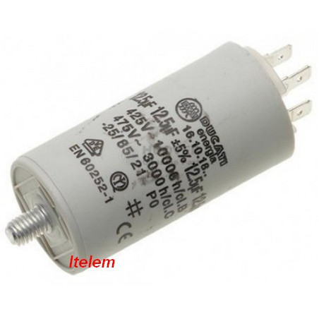 Condensateur 12.5 µF lave-linge lave-vaisselle Candy 92213420
