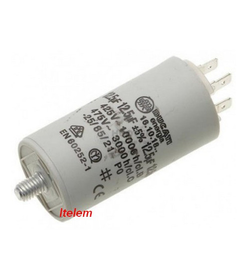 Condensateur 12.5 µF lave-linge lave-vaisselle Candy 92213420