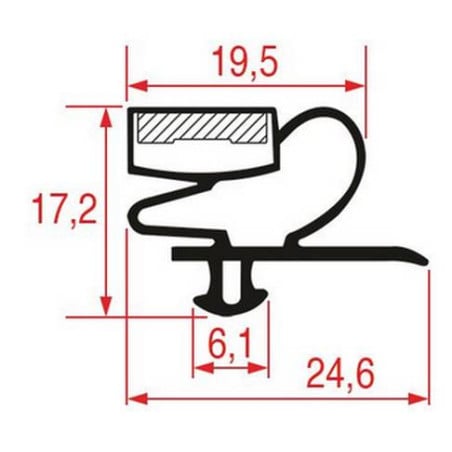 Joint de porte armoire réfrigérée Alpeninox