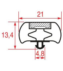 Joint de porte armoire réfrigérée Zanussi