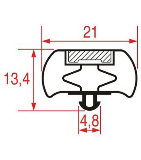 Joint de porte armoire réfrigérée Zanussi