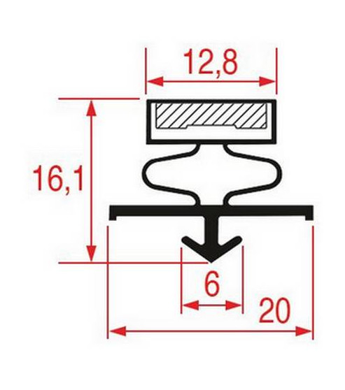 Joint de porte armoire réfrigérée Irinox
