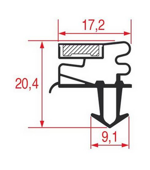Joint de porte armoire réfrigérée Modular