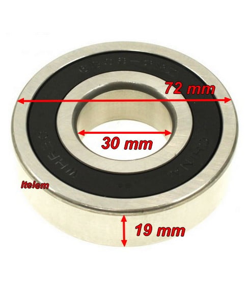 Roulement de palier 30 x 22 x 19 mm lave-linge Samsung 6306-2RZ