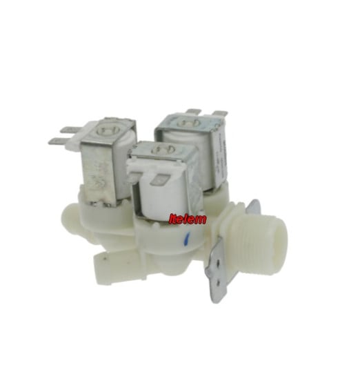 Électrovanne type 369 3 voies lave-linge Whirlpool 483286008635