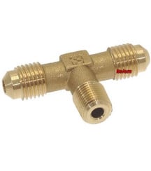 Raccord en "T" 1/4"sae x 1/8"npt