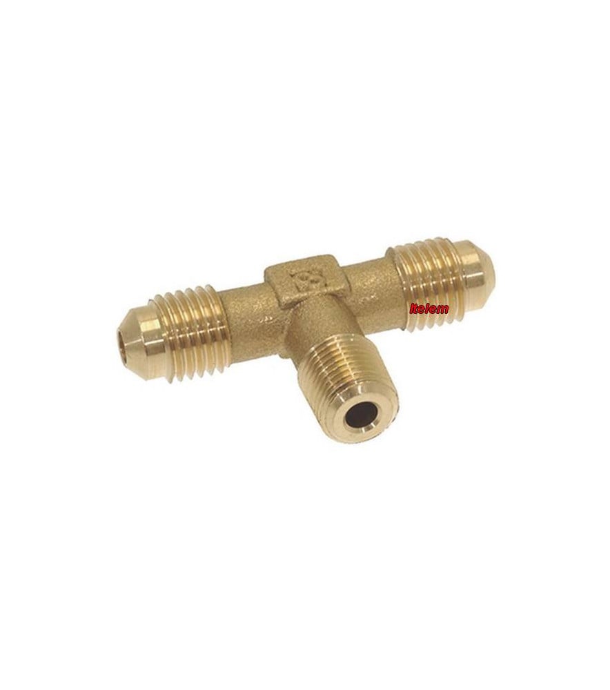 Raccord en "T" 1/4"sae x 1/8"npt