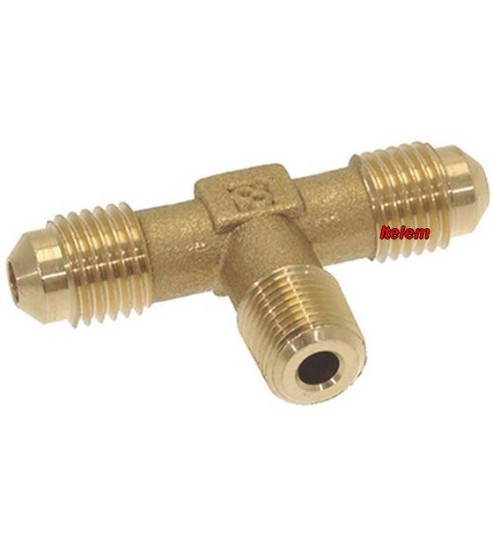 Raccord en "T" 1/4"sae x 1/8"npt