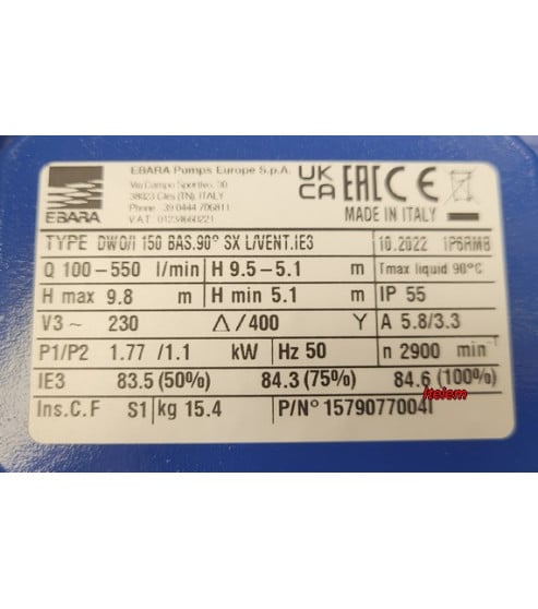 Électropompe DWO/I lave-vaisselle Lamber