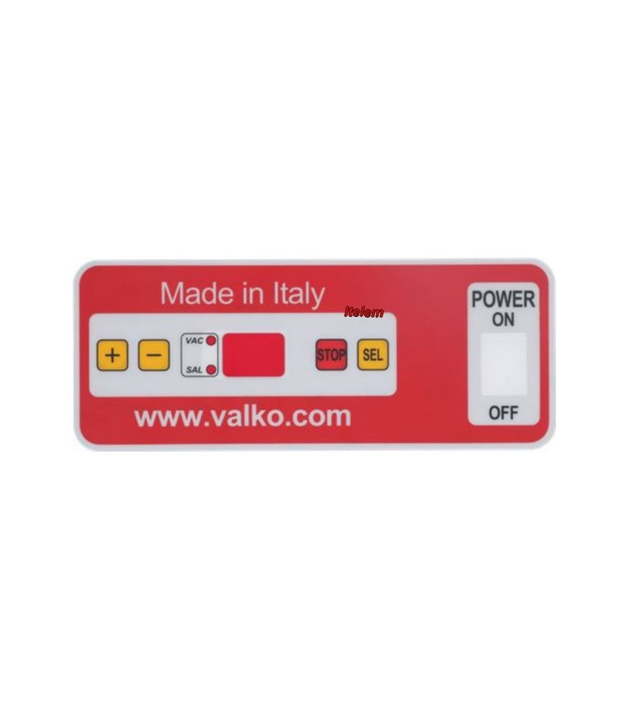 Sérigraphie commande sous-videuse Valko 1103V126