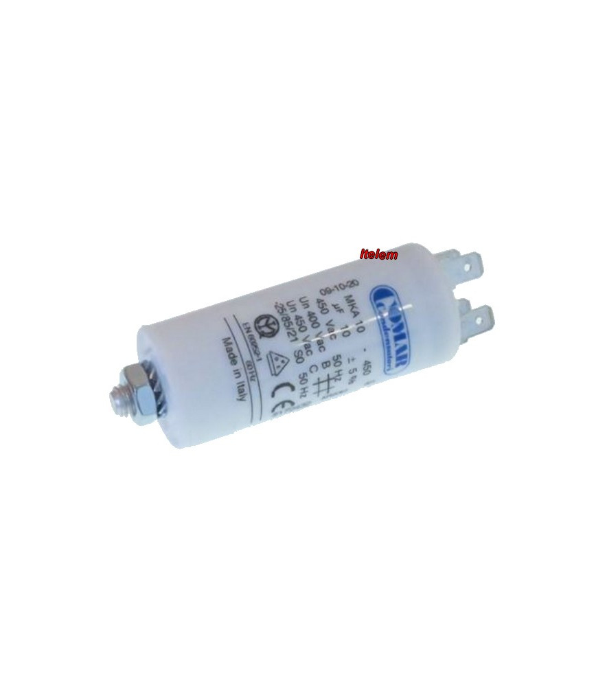 Condensateur 10 µF sèche-linge trancheuse