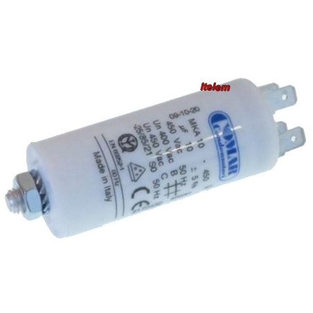 Condensateur 10 µF sèche-linge trancheuse