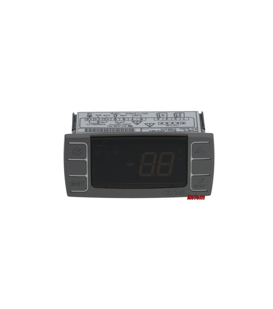 Thermostat Numérique XR02CX-5N0C1 Pour Réfrigérateurs/congélateurs Commerciaux - Plage -40 à +99°C, écran Rouge, Alarme Intelligente