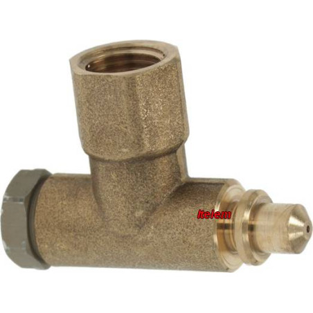 Corps de veilleuse avec injecteur 0,35 mm butane propane fourneau Angelo Po 0.901.404