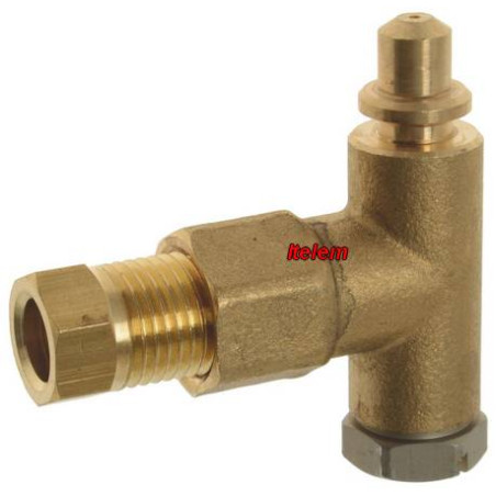 Corps de veilleuse avec injecteur 0,40 mm butane propane fourneau Zanussi