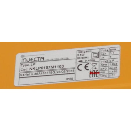 Doseur péristaltique de lavage LP-120 lave-vaisselle Hooved NKLP0107M1100