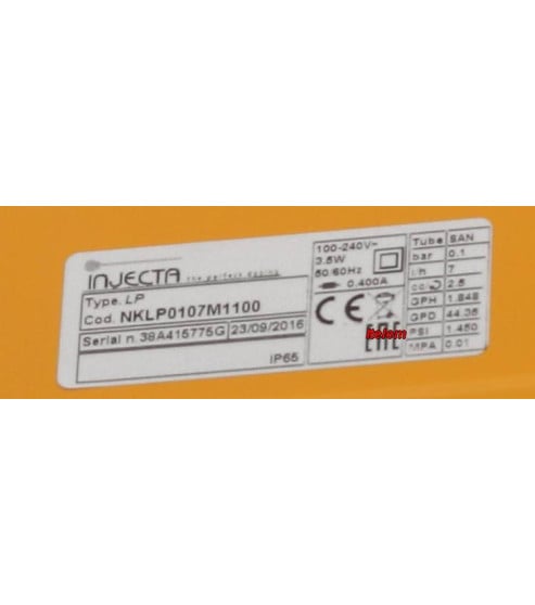 Doseur péristaltique de lavage LP-120 lave-vaisselle Hooved NKLP0107M1100