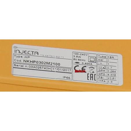 Doseur péristaltique de rinçage HP030 lave-vaisselle Comenda NKHP0302M2100