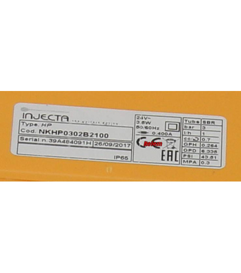 Doseur péristaltique de rinçage HP030 lave-vaisselle Hooved NKHP0302B2100