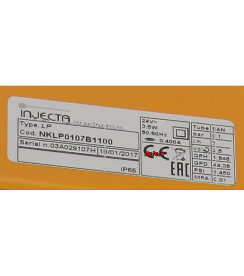 Doseur péristaltique de lavage LP120 lave-vaisselle Alpeninox NKLP0107B1100
