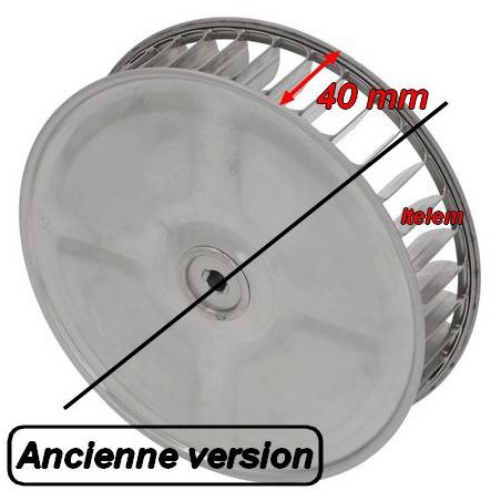 Hélice moteur ventilateur 160 mm four