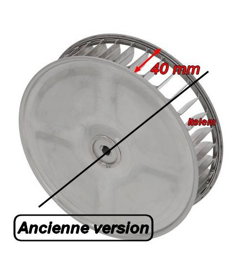 Hélice moteur ventilateur 160 mm four