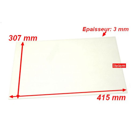 Vitre intérieure porte four De Dietrich 79X8136
