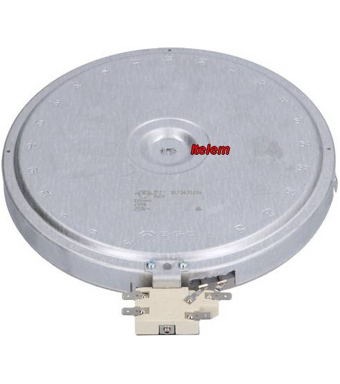 Foyer radiant 2500W fourneau Gico 10.73631.004