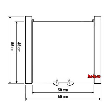 Kit de superposition lave-linge et sèche-linge universel 55402094