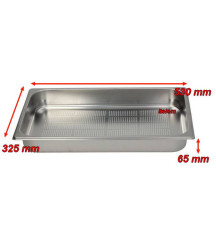 Bac gastro norme perforé GN 1/1 appareil professionnel 530x325mm
