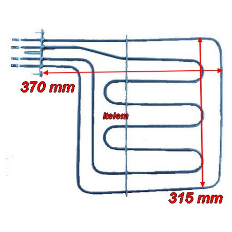 Résistance de grill four Dedietrich 78651221