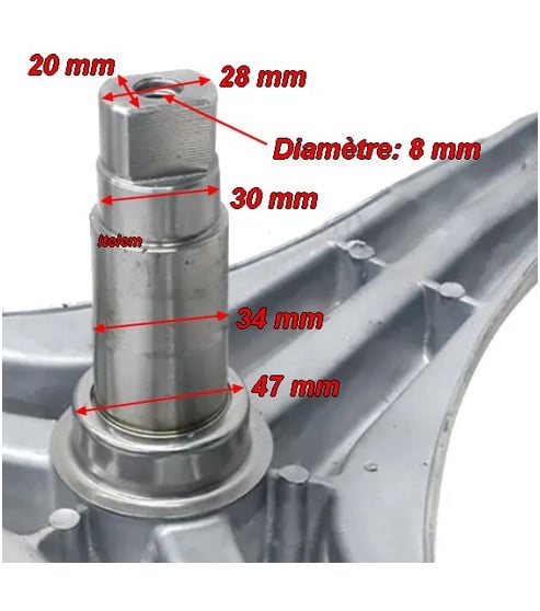 Croisillon tambour lave-linge Brandt AS0033207