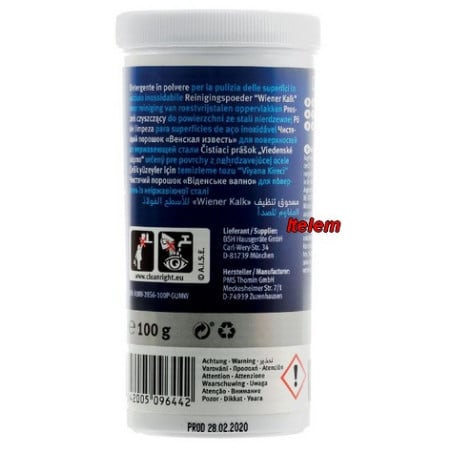 Poudre nettoyante surfaces Inox 00311946