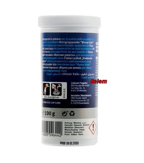 Poudre nettoyante surfaces Inox 00311946