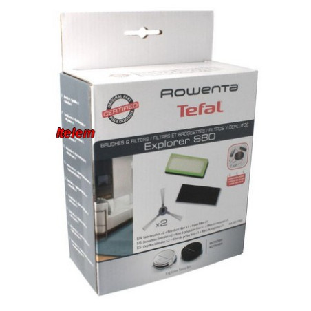 Kit 2 filtres et 2 brossettes aspirateur Seb ZR177002