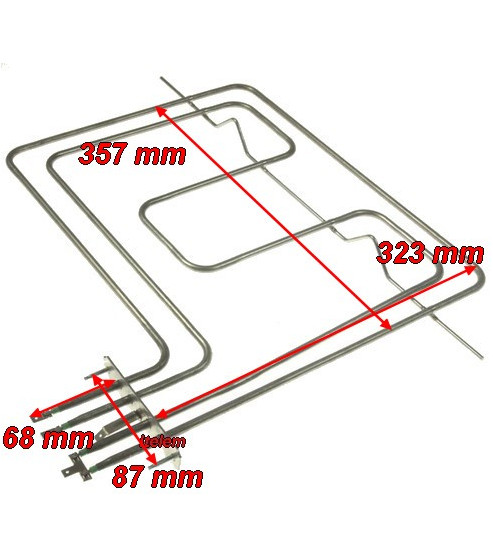 Résistance de voute grill four cuisinière Godin 00005308060036